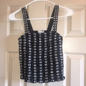 American Eagle Embroidered Tank Top